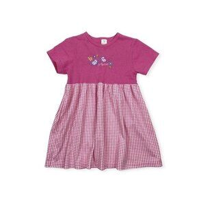 •Vintage• Healthtex Knit Dress with Butterflies in Pink Gingham
